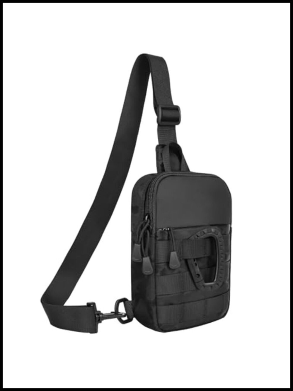 Water Resistant Nylon Sling Bag Tactical Crossbody Chest Bag Travel EDC